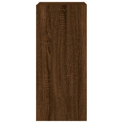 TV-Wandschrank mit LED-Leuchten Braun Eichen-Optik 30,5x35x70cm - Pazzar.ch