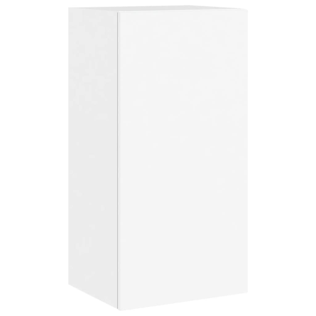 TV-Wandschrank mit LED-Leuchten Weiß 40,5x35x80 cm - Pazzar.ch