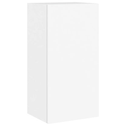 TV-Wandschrank mit LED-Leuchten Weiß 40,5x35x80 cm - Pazzar.ch