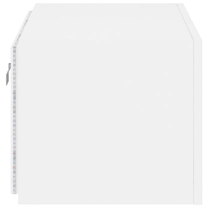 TV-Wandschrank mit LED-Leuchten Weiß 60x35x31 cm - Pazzar.ch