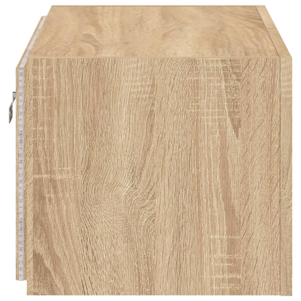 TV-Wandschrank mit LED-Leuchten Sonoma-Eiche 60x35x31 cm - Pazzar.ch