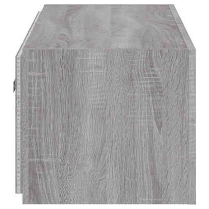 TV-Wandschrank mit LED-Leuchten Grau Sonoma 80x35x31 cm - Pazzar.ch
