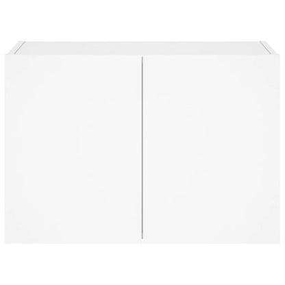 TV-Wandschrank mit LED-Leuchten Weiß 60x35x41 cm - Pazzar.ch
