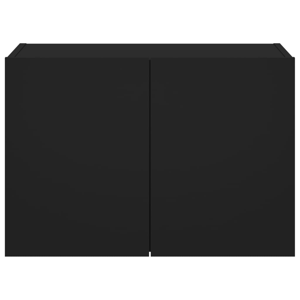 TV-Wandschrank mit LED-Leuchten Schwarz 60x35x41 cm - Pazzar.ch