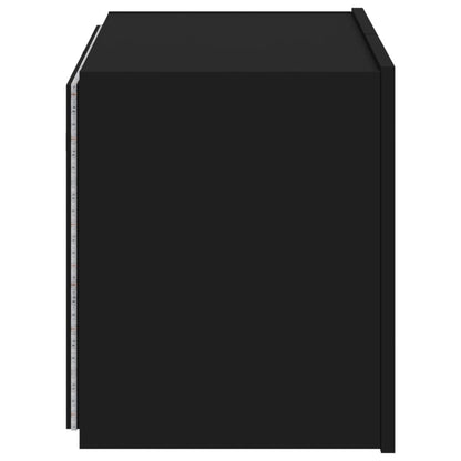 TV-Wandschrank mit LED-Leuchten Schwarz 60x35x41 cm - Pazzar.ch