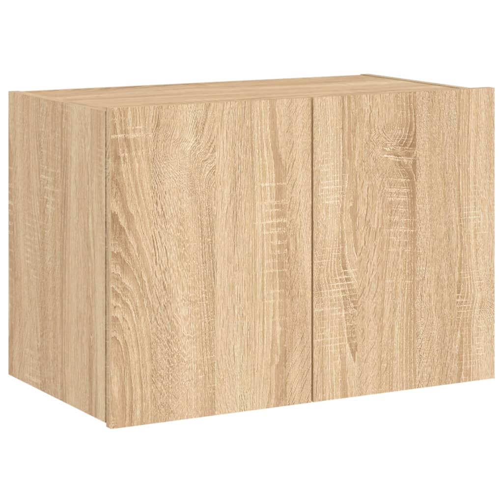 TV-Wandschrank mit LED-Leuchten Sonoma-Eiche 60x35x41 cm - Pazzar.ch