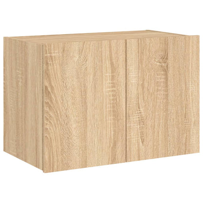 TV-Wandschrank mit LED-Leuchten Sonoma-Eiche 60x35x41 cm - Pazzar.ch