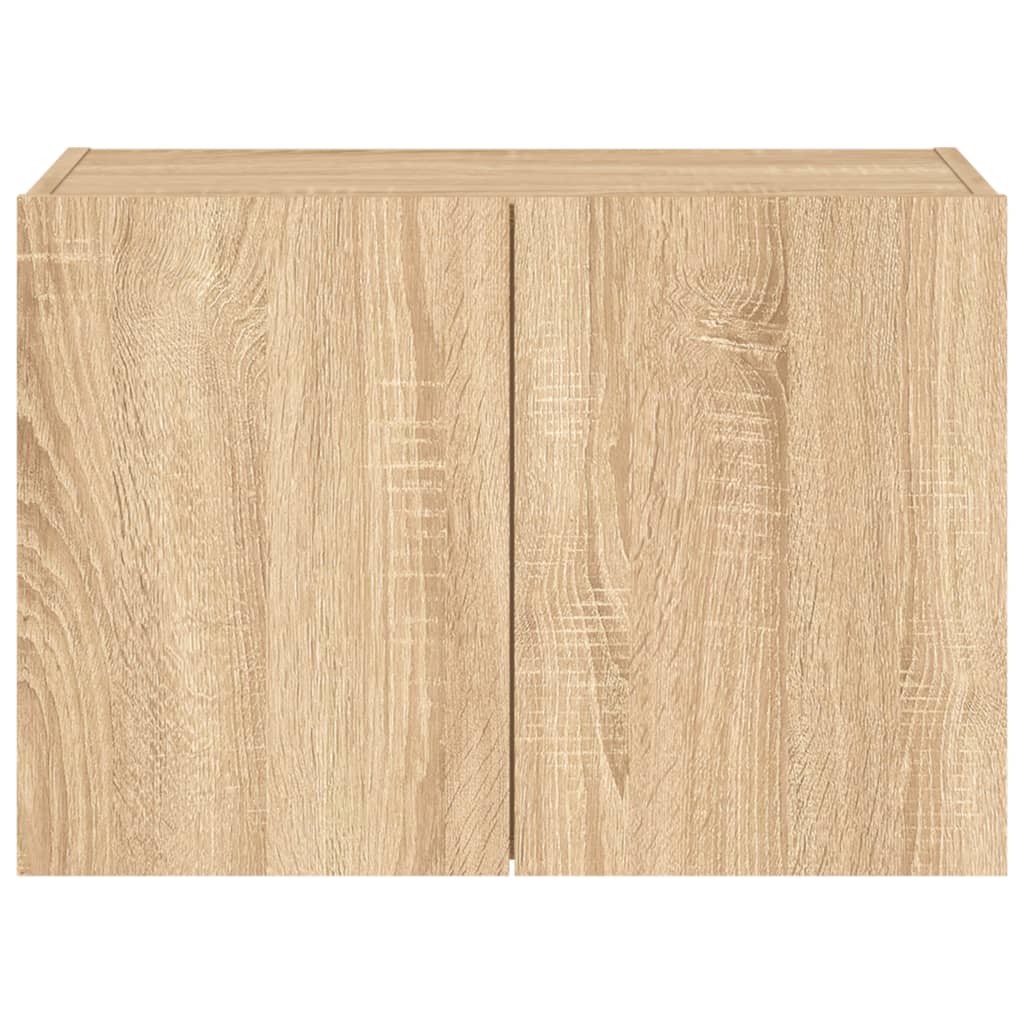 TV-Wandschrank mit LED-Leuchten Sonoma-Eiche 60x35x41 cm - Pazzar.ch