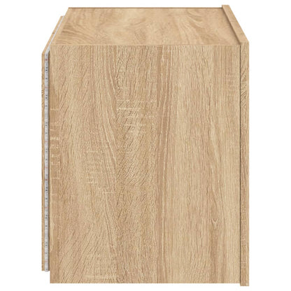TV-Wandschrank mit LED-Leuchten Sonoma-Eiche 60x35x41 cm - Pazzar.ch
