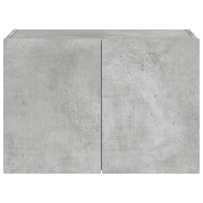 TV-Wandschrank mit LED-Leuchten Betongrau 60x35x41 cm - Pazzar.ch