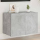 TV-Wandschrank mit LED-Leuchten Betongrau 60x35x41 cm