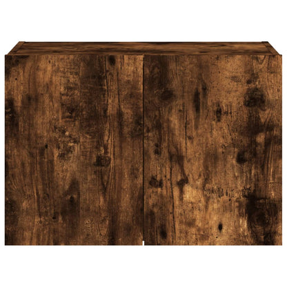 TV-Wandschrank mit LED-Leuchten Räuchereiche 60x35x41 cm - Pazzar.ch