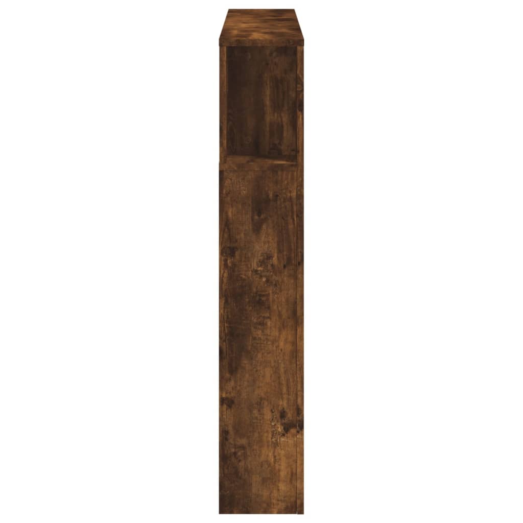 LED-Kopfteil Räuchereiche 120x18,5x103,5 cm Holzwerkstoff - Pazzar.ch