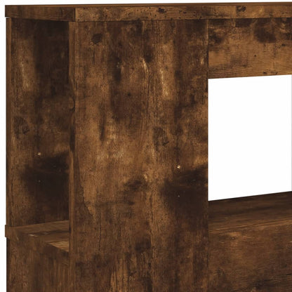 LED-Kopfteil Räuchereiche 140x18,5x103,5 cm Holzwerkstoff - Pazzar.ch
