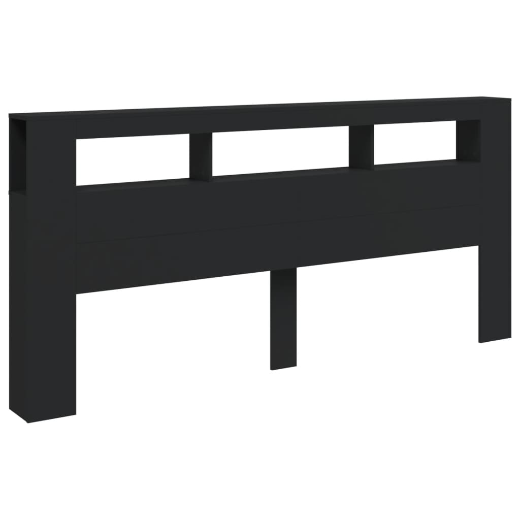 LED-Kopfteil Schwarz 220x18,5x103,5 cm Holzwerkstoff - Pazzar.ch