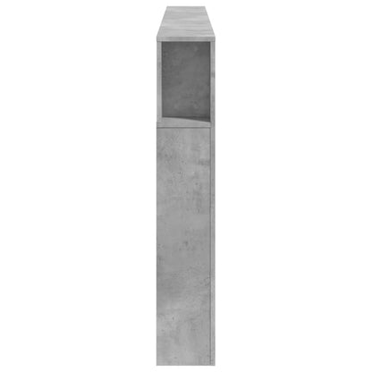LED-Kopfteil Betongrau 220x18,5x103,5 cm Holzwerkstoff - Pazzar.ch