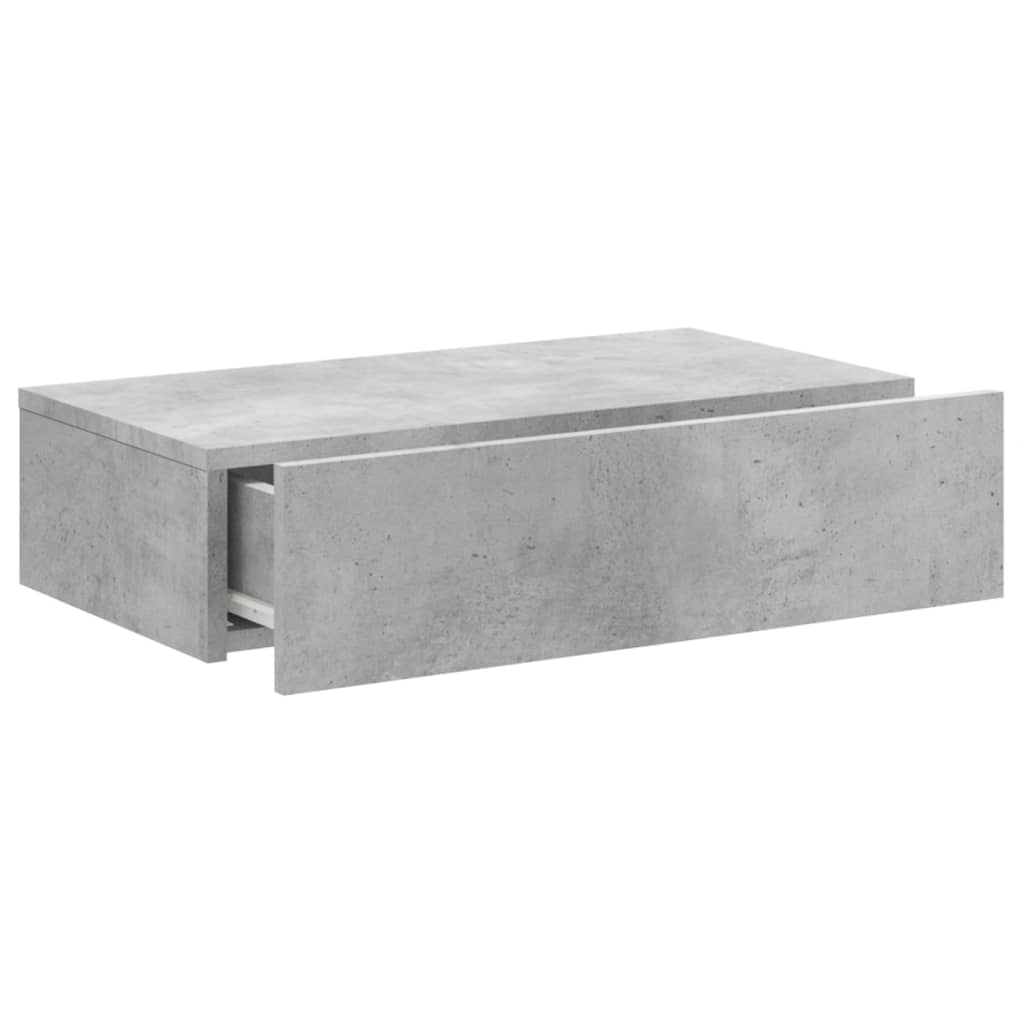 TV-Schrank mit LED-Leuchten Betongrau 60x35x15,5 cm - Pazzar.ch