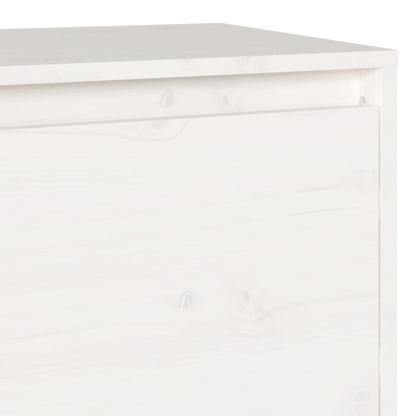 TV-Schrank Weiß 140x35x40 cm Massivholz Kiefer - Pazzar.ch
