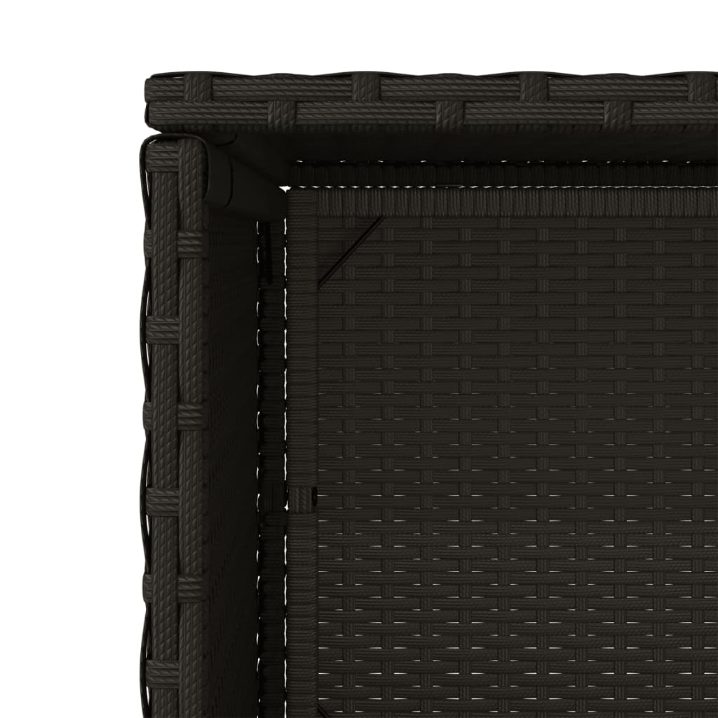 Gartenschrank Schwarz 50x55x115 cm Poly Rattan - Pazzar.ch