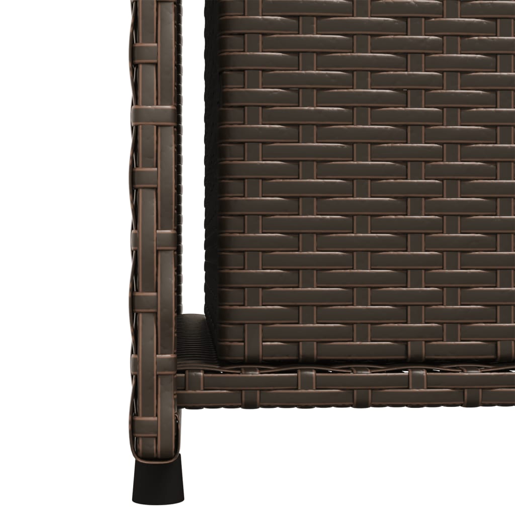 Gartenschrank Braun 50x55x115 cm Poly Rattan - Pazzar.ch