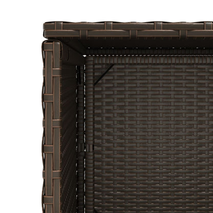 Gartenschrank Braun 50x55x115 cm Poly Rattan - Pazzar.ch