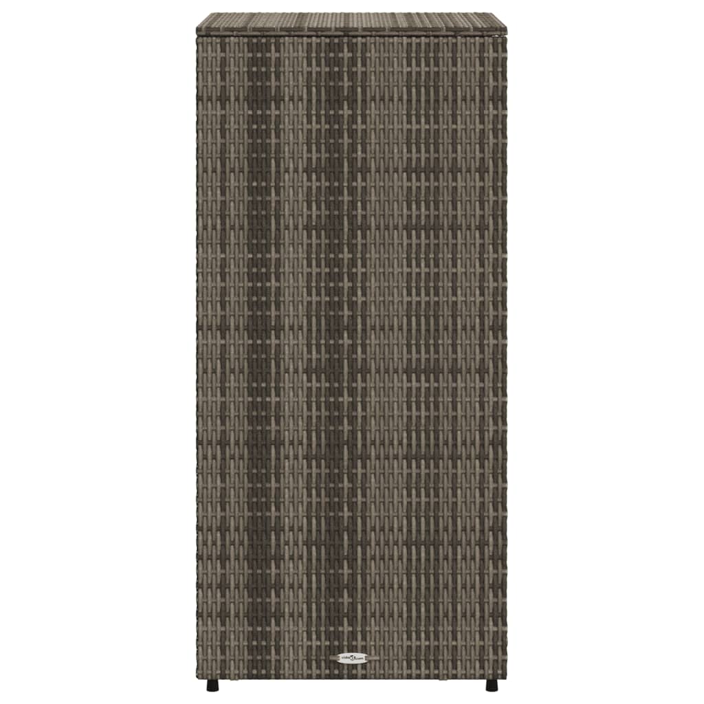 Gartenschrank Grau 50x55x115 cm Poly Rattan - Pazzar.ch