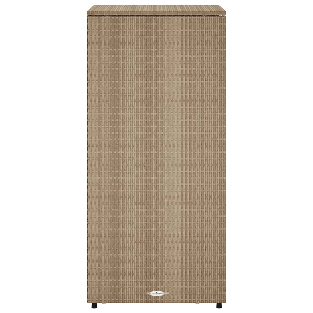 Gartenschrank Beige 50x55x115 cm Poly Rattan - Pazzar.ch
