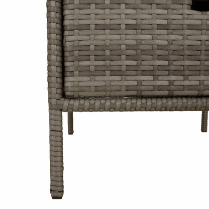 Gartenschrank Grau 55x59x80 cm Poly Rattan - Pazzar.ch