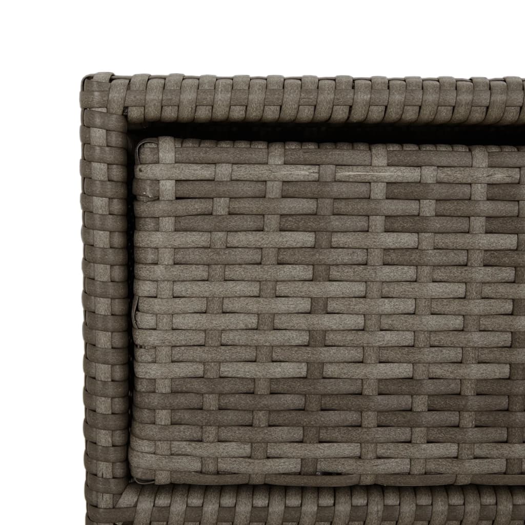 Gartenschrank Grau 55x59x80 cm Poly Rattan - Pazzar.ch