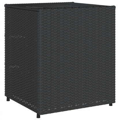 Gartenschrank Schwarz 55x59x69 cm Poly Rattan - Pazzar.ch