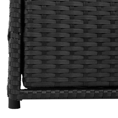 Gartenschrank Schwarz 55x59x69 cm Poly Rattan - Pazzar.ch