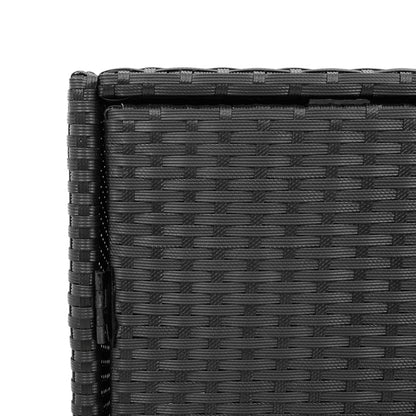 Gartenschrank Schwarz 55x59x69 cm Poly Rattan - Pazzar.ch