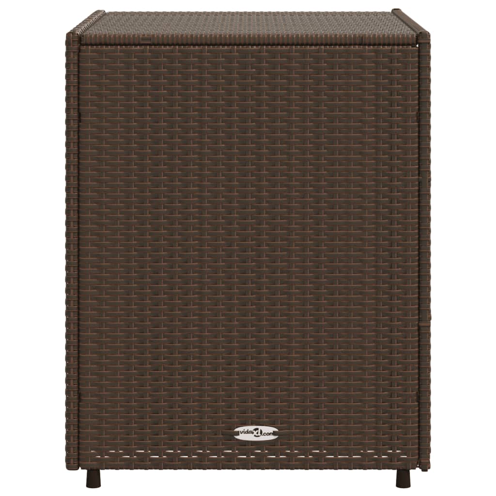 Gartenschrank Braun 55x59x69 cm Poly Rattan - Pazzar.ch