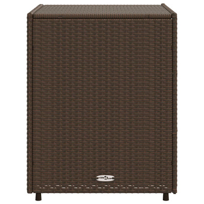Gartenschrank Braun 55x59x69 cm Poly Rattan - Pazzar.ch