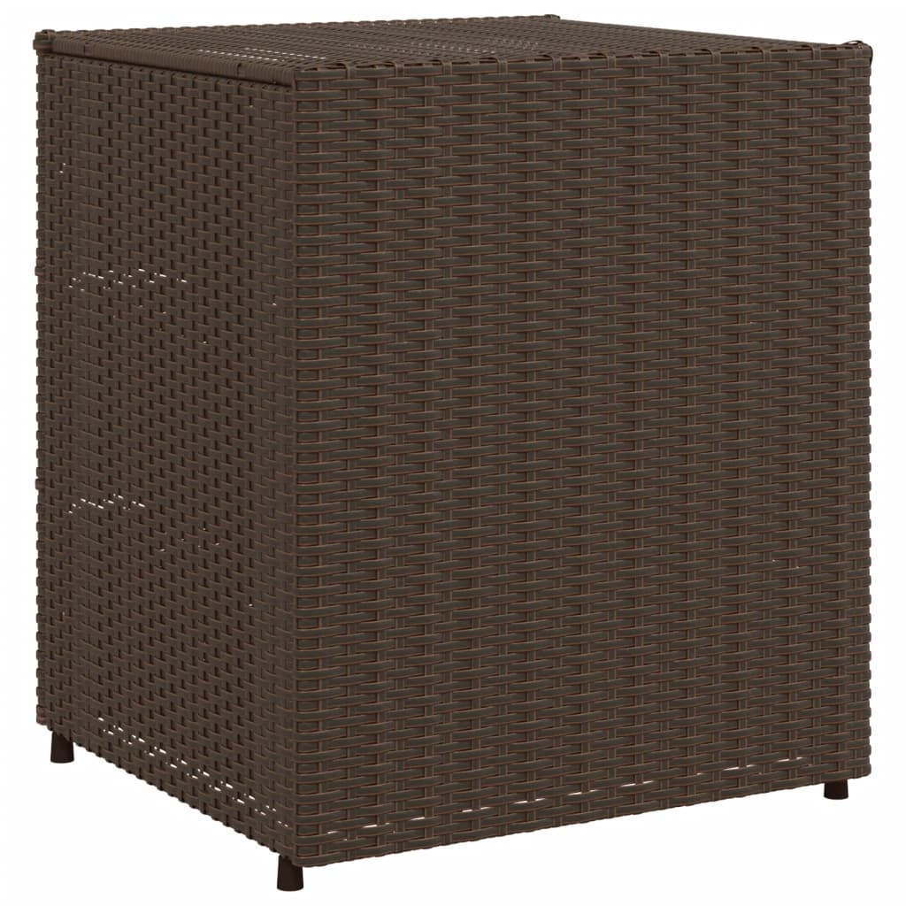 Gartenschrank Braun 55x59x69 cm Poly Rattan - Pazzar.ch