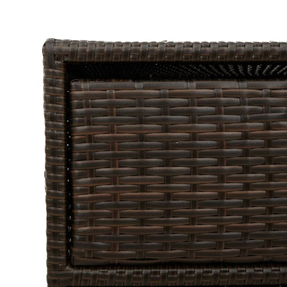 Gartenschrank Braun 55x59x69 cm Poly Rattan - Pazzar.ch