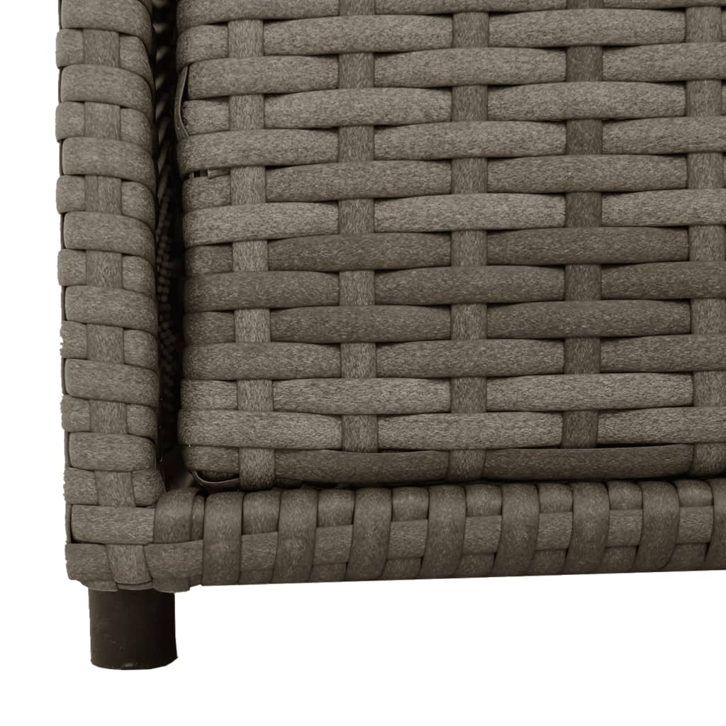 Gartenschrank Grau 55x59x69 cm Poly Rattan - Pazzar.ch