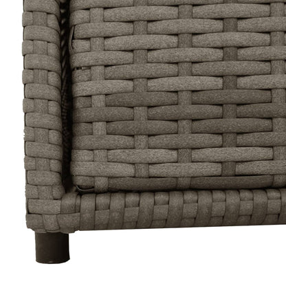 Gartenschrank Grau 55x59x69 cm Poly Rattan - Pazzar.ch