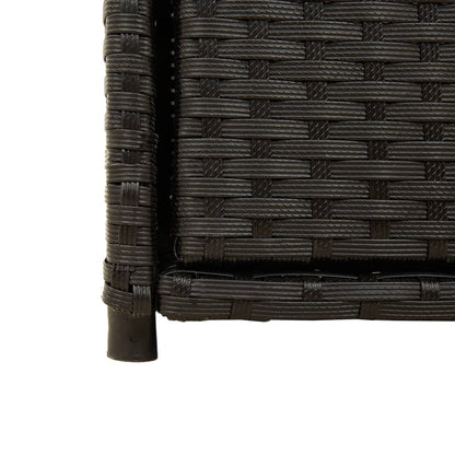 Gartenschrank Schwarz 55x55x111 cm Poly Rattan - Pazzar.ch