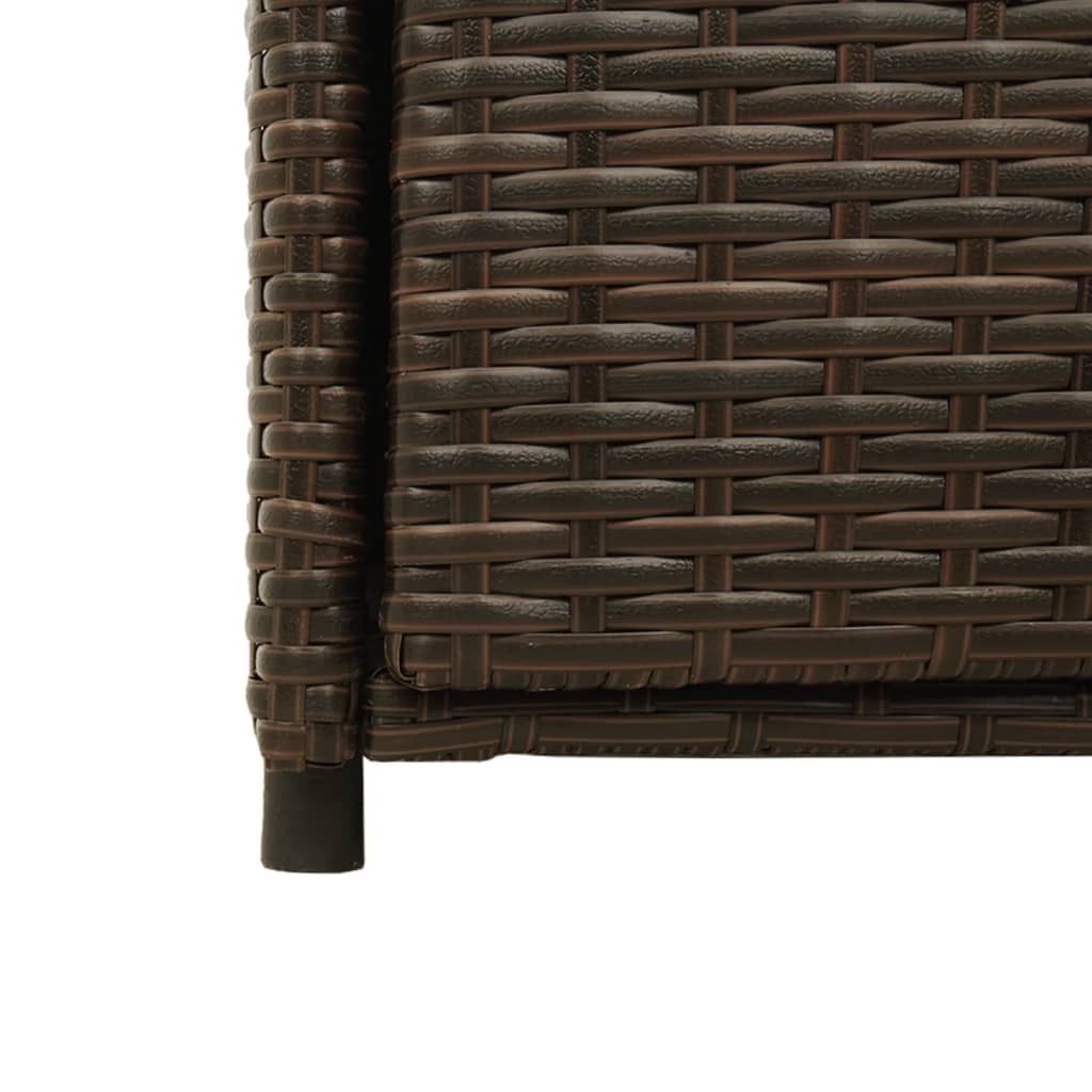 Gartenschrank Braun 55x55x111 cm Poly Rattan - Pazzar.ch