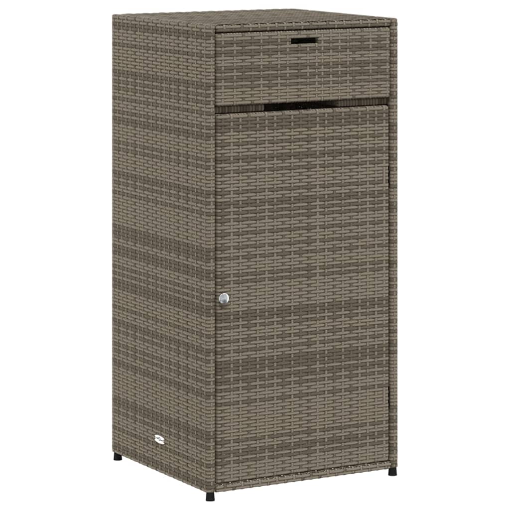 Gartenschrank Grau 55x55x111 cm Poly Rattan - Pazzar.ch