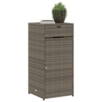 Gartenschrank Grau 55x55x111 cm Poly Rattan - Pazzar.ch