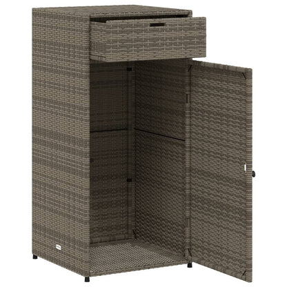 Gartenschrank Grau 55x55x111 cm Poly Rattan - Pazzar.ch