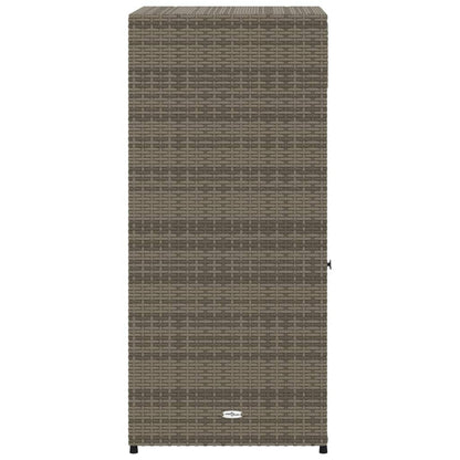 Gartenschrank Grau 55x55x111 cm Poly Rattan - Pazzar.ch