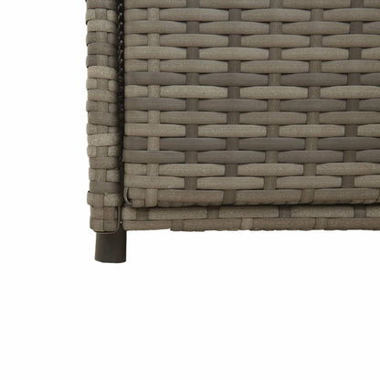 Gartenschrank Grau 55x55x111 cm Poly Rattan - Pazzar.ch