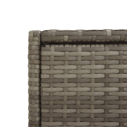 Gartenschrank Grau 55x55x111 cm Poly Rattan - Pazzar.ch