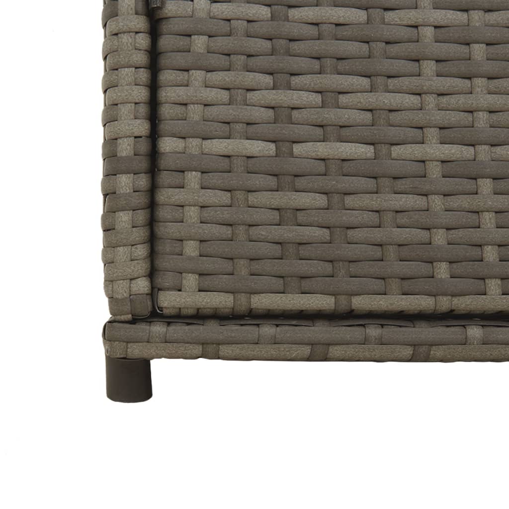Gartenschrank Grau 105x55x113 cm Poly Rattan - Pazzar.ch