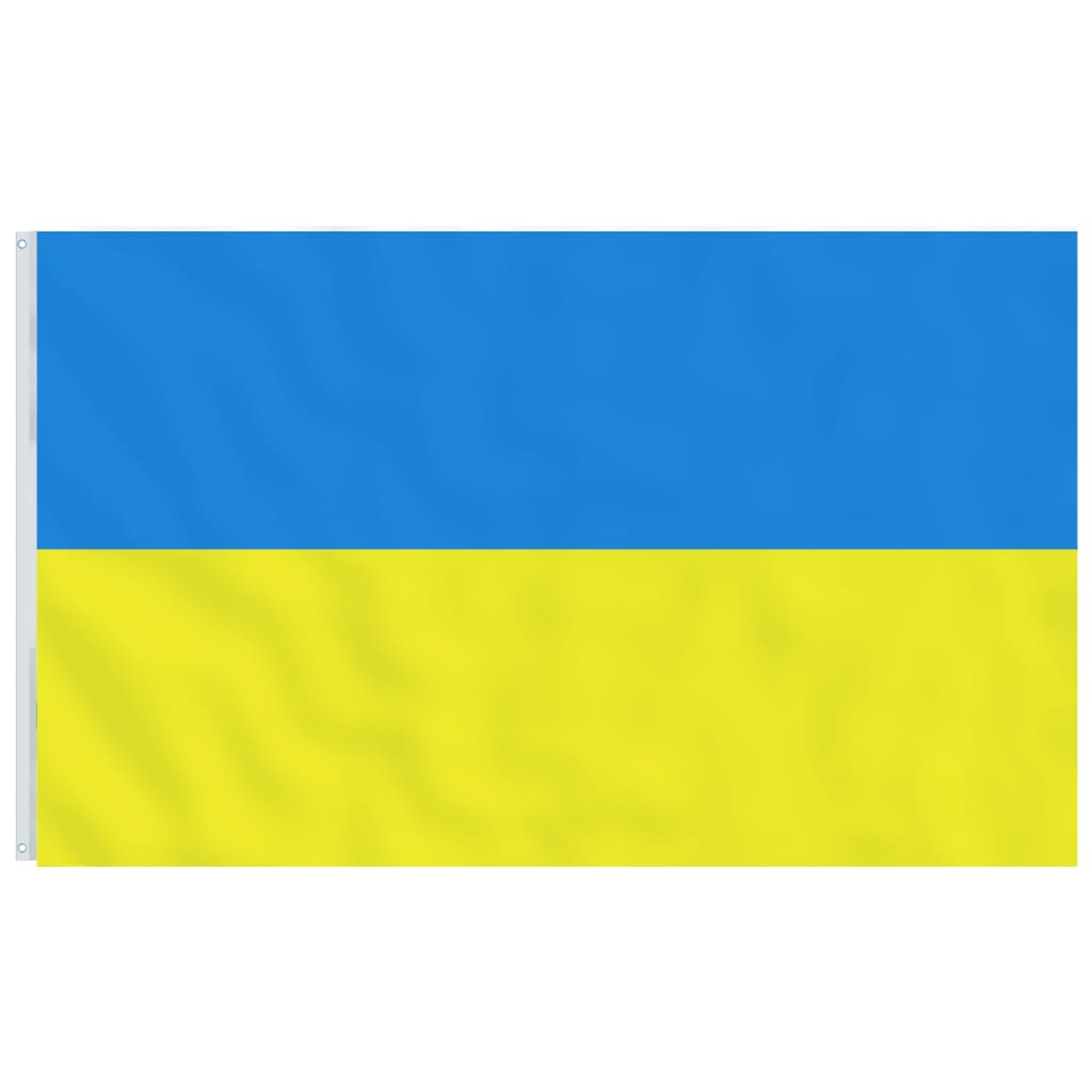 Flagge der Ukraine und Mast 5,55 m Aluminium - Pazzar.ch