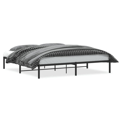 Bettgestell Metall Schwarz 193x203 cm - Pazzar.ch