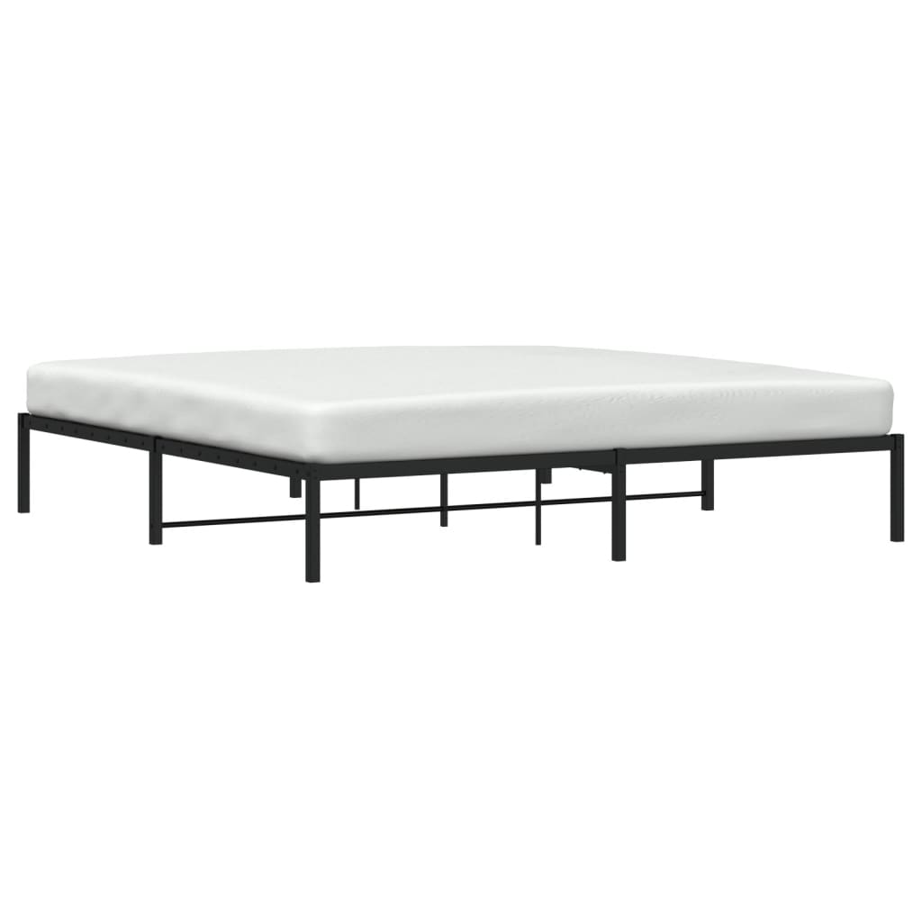 Bettgestell Metall Schwarz 193x203 cm - Pazzar.ch